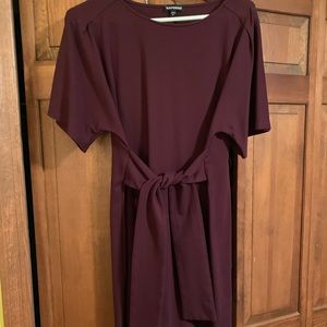 Express dress with front tie